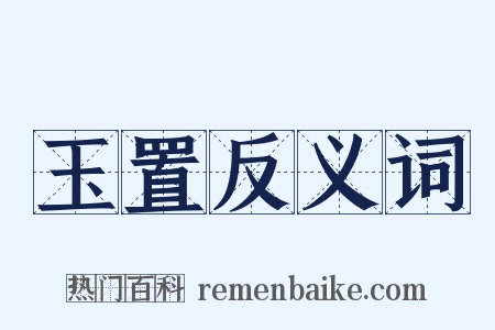 玉置反义词是什么意思的图片